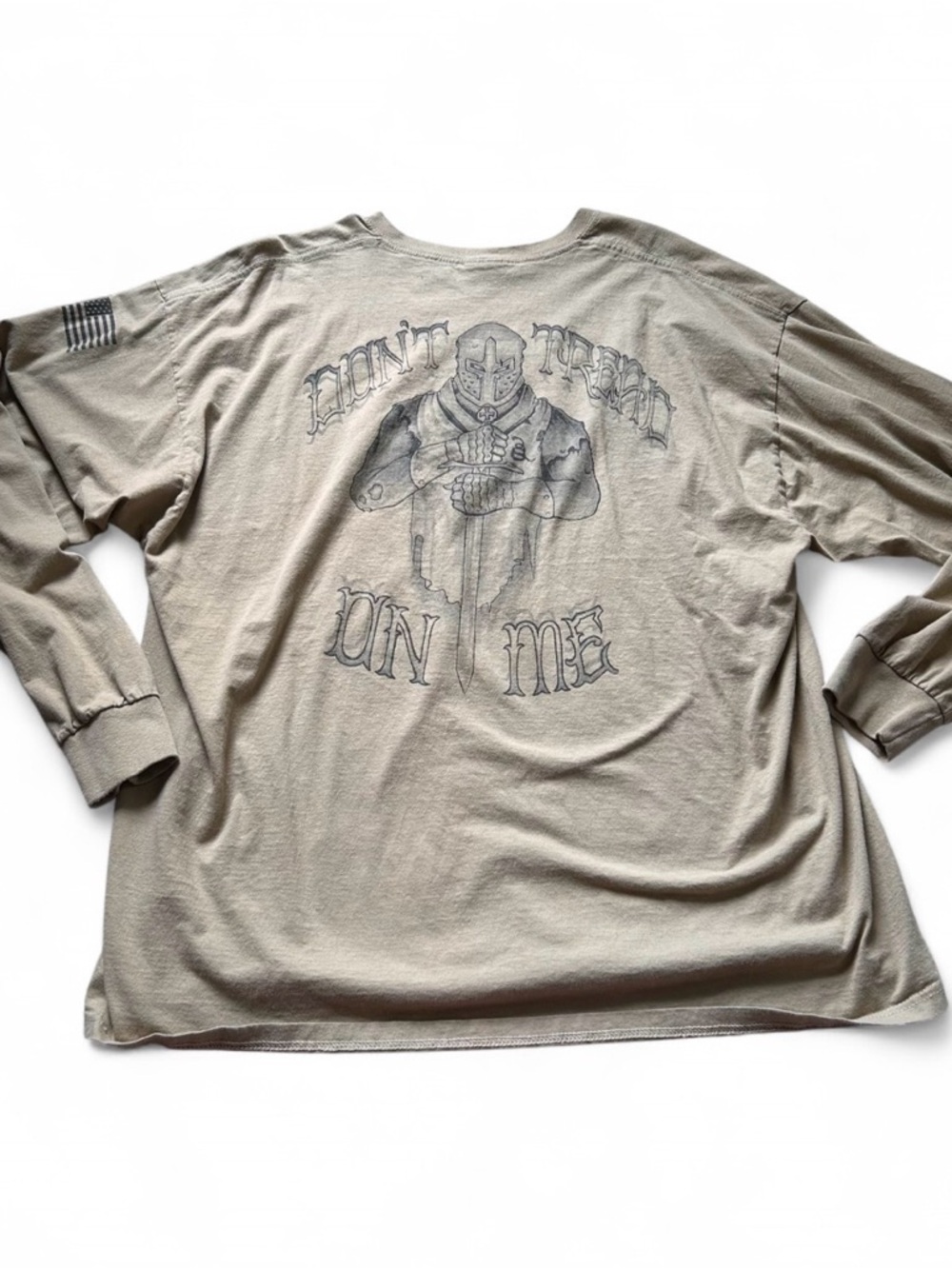 Beige Y2K graphic long sleeve